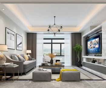 Modern A Living Room-ID:414190868