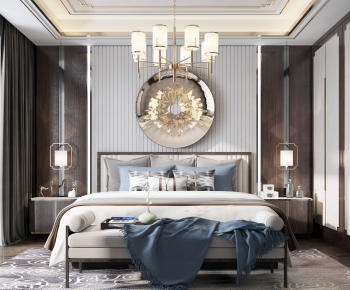 New Chinese Style Bedroom-ID:325653554