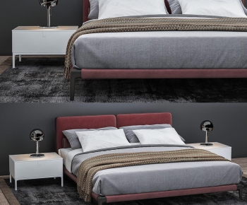 Modern Double Bed-ID:779240437