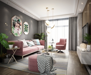 Nordic Style A Living Room-ID:669198436