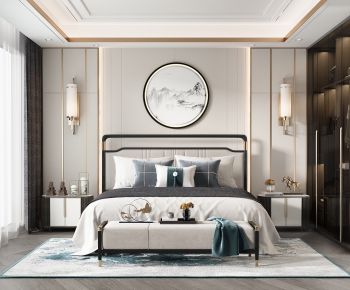 New Chinese Style Bedroom-ID:239265251