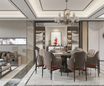 New Chinese Style Dining Room-ID:259602399