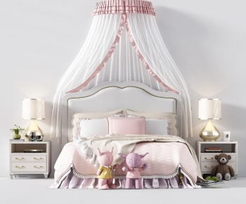 Simple European Style Child's Bed-ID:406079559
