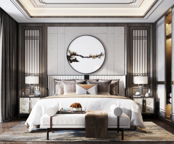 New Chinese Style Bedroom-ID:508412341