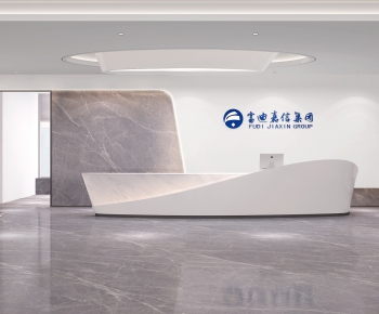 Modern Office Reception Desk-ID:642434968