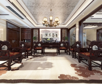 Chinese Style A Living Room-ID:563374249