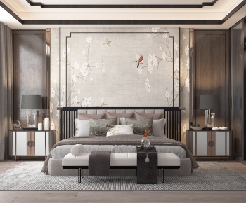 New Chinese Style Bedroom-ID:354230164