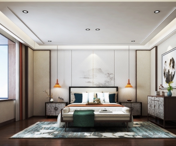 New Chinese Style Bedroom-ID:792408422