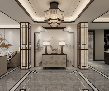 New Chinese Style Hallway-ID:687302714