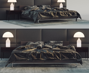 Modern Double Bed-ID:918016257