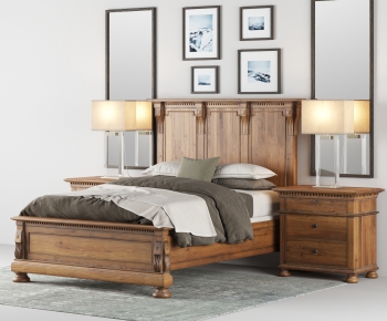 American Style Double Bed-ID:910249516