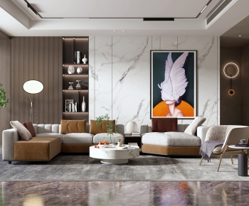Modern A Living Room-ID:660556677