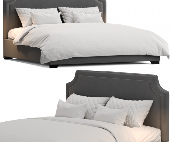 Modern Double Bed-ID:925636712