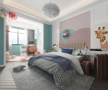Nordic Style Girl's Room Daughter's Room-ID:764521195