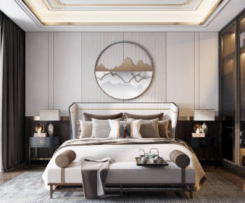 New Chinese Style Bedroom-ID:431568969