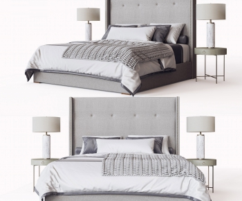 Modern Double Bed-ID:906396451