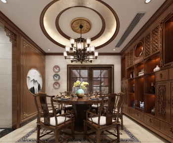 New Chinese Style Dining Room-ID:637608656