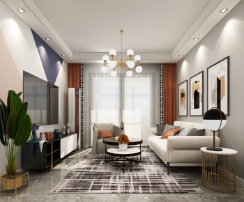 Modern A Living Room-ID:631206142