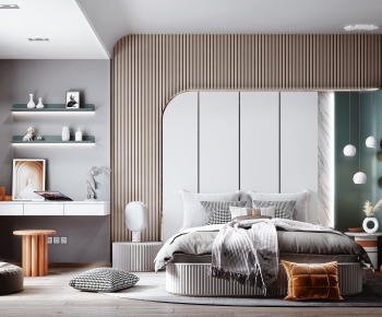 Modern Nordic Style Bedroom-ID:387692572