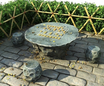 Chinese Style Outdoor Tables And Chairs-ID:546237912