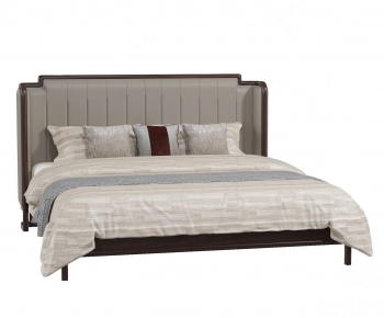 New Chinese Style Double Bed-ID:431496553
