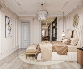 Simple European Style Bedroom-ID:875362481