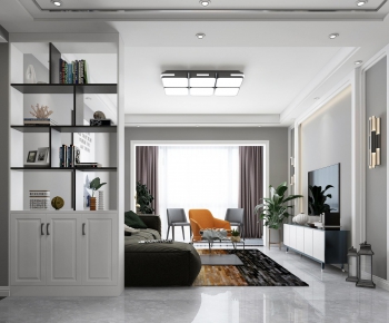 Modern A Living Room-ID:953881297