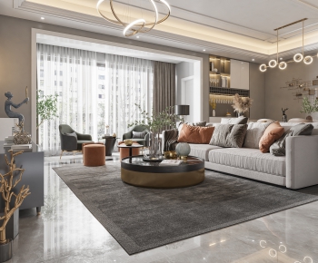 Modern A Living Room-ID:848589753