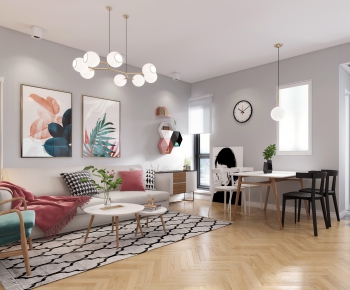 Nordic Style A Living Room-ID:454126442