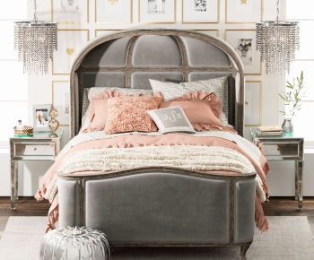 American Style Double Bed-ID:839518124
