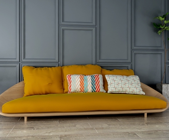 Nordic Style Three-seat Sofa-ID:194725186