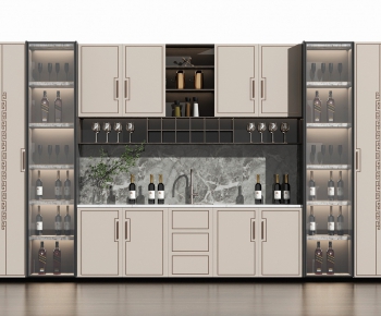 New Chinese Style Wine Cabinet-ID:530652649