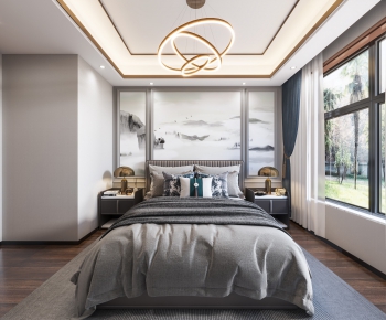 New Chinese Style Bedroom-ID:561352986