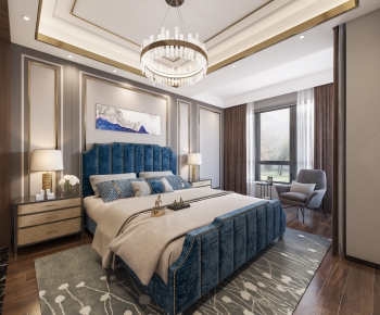 New Chinese Style Bedroom-ID:294461851