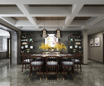 New Chinese Style Dining Room-ID:180702437