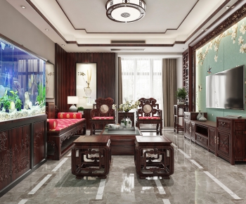 Chinese Style A Living Room-ID:279992346