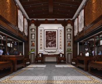 Chinese Style A Living Room-ID:697202427