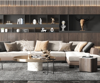 Modern A Living Room-ID:695616814
