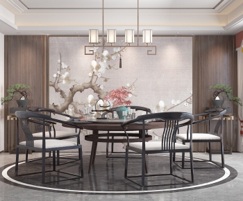 New Chinese Style Dining Room-ID:699291341