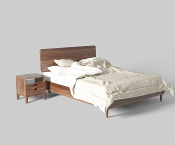 Modern Double Bed-ID:294246351