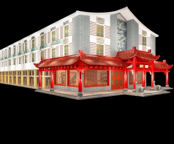 Chinese Style Building Appearance-ID:762782215