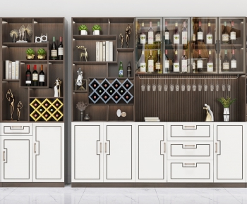 New Chinese Style Wine Cabinet-ID:125521345