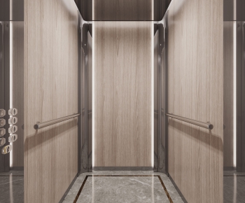 Modern Stair Balustrade/elevator-ID:742201747