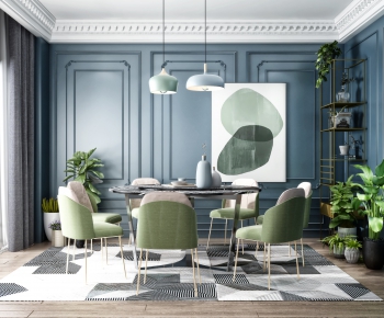 Nordic Style Dining Room-ID:114330662