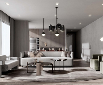 Modern A Living Room-ID:424297341