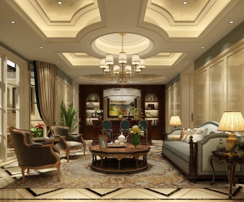 European Style A Living Room-ID:403234593