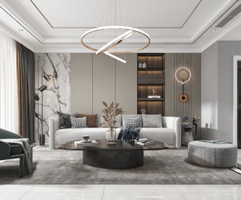 Modern A Living Room-ID:146661395