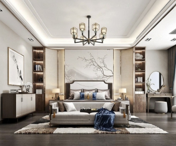 New Chinese Style Bedroom-ID:339575299