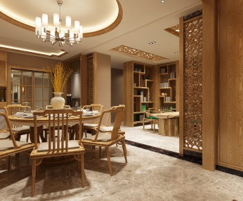 New Chinese Style Dining Room-ID:656258777