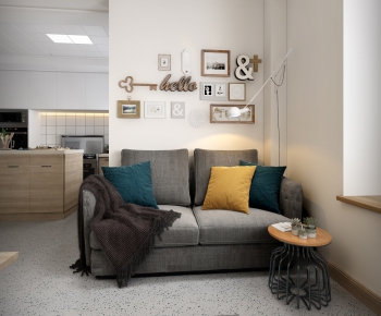 Modern A Living Room-ID:107233346